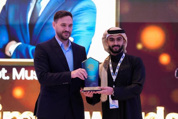 Captain Mustafa Nejem Receives Maritime Youth Award at Saudi Maritime Awards Night 2026